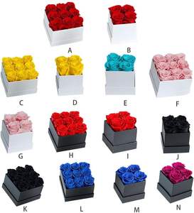 Rosa Eterna para Regalo del Día de la Madre, Rosas de Tacto Real, Rosas de Larga Duración, Flores Preservadas al por Mayor en Caja Cuadrada - Product Image 2