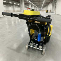 Machine de ponçage de surface de béton à disque large de précision, pour travaux de réparation de sols industriels