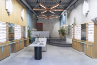 Vitrine de magasin d'optique entièrement personnalisable, présentoir à lunettes, étagère d'exposition, vitrine en verre pour magasin de lunettes, décoration de magasin