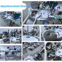 Machine de remplissage et de bouchage automatique d'huile de parfum HAITE, petit flacon à bille en verre, déodorant liquide, pour flacons à bille avec étiqueteuse
