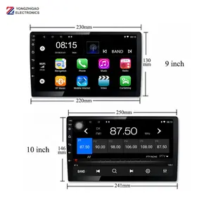 9 "10.1 inch phổ <span class=keywords><strong>Android</strong></span> 9.1/10.0 mountable headunit Wifi duy nhất DIN màn hình cảm ứng xe DVD <span class=keywords><strong>Player</strong></span> với cổng USB AUX <span class=keywords><strong>AV</strong></span> GPS - Product Image 3