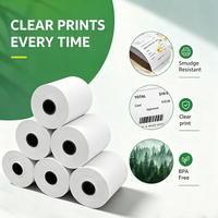 Rouleaux de papier thermique Baixin 57x50 pour caisse enregistreuse, impression claire, échantillon gratuit, prix usine