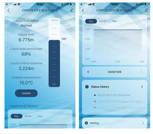 جهاز استشعار مستوى السوائل بالطاقة الشمسية من تويا مع إنذار ومؤشر ومراقبة عن بعد عبر التطبيق - Product Image 2