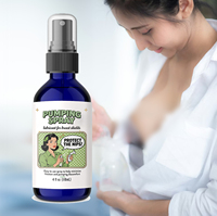 Spray pour poitrine bio et naturel pour mamelons douloureux et conduits obstrués, sans lanoline, végétalien, lubrifiant d'allaitement, formule sans danger pour bébé