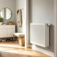 Radiateur horizontal blanc pour chauffage hydronique domestique, radiateur à eau chaude pour chauffage central, idéal pour les projets de rénovation résidentielle