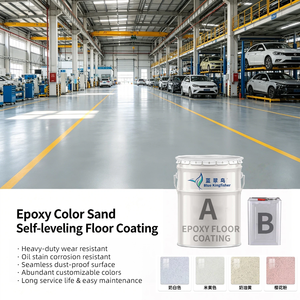 Pintura Epóxica Autonivelante Antideslizante de Grado Profesional con Arena de Color, Resistente al Desgaste, para Pisos de Concreto en Garajes, Almacenes, Terrazas y Piscinas - Product Image 2