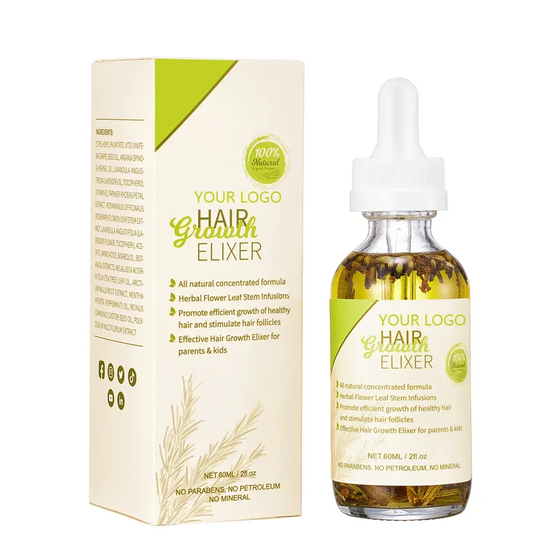 Miglior naturale olio di ricino di rosmarino naturale olio per capelli trattamento del cuoio capelluto ricrescita veloce olio per la crescita dei capelli del bambino per le donne di colore