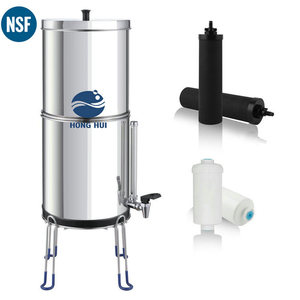 Hồng HUI NSF/ANSI 42 & 372 LT-2.25B loại bỏ <span class=keywords><strong>Fluoride</strong></span>, clo thép không gỉ Máy lọc nước Trọng cực-fed hệ thống lọc nước - Product Image 1