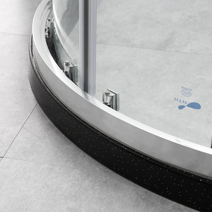 Paroi <span class=keywords><strong>de</strong></span> <span class=keywords><strong>douche</strong></span> en verre trempé, design moderne minimaliste, porte coulissante en forme d'arc, <span class=keywords><strong>cabine</strong></span> <span class=keywords><strong>de</strong></span> <span class=keywords><strong>douche</strong></span> - Product Image 3