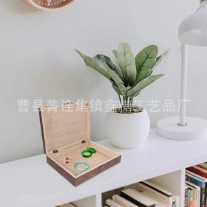 Paulownia Wood Storage Box Rectangular Flip Top Jewelry Box 6 In High With Metal Clasp For Gift Packaging - Product Image 4