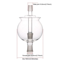 Bol à glace en verre pour narguilé en forme libre avec technique de refroidissement par miroir adapté à la Russie Chicha Narguile Shisha Smoking