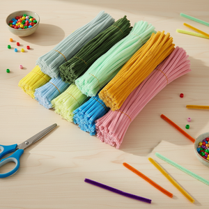 Bâtonnets de chenille colorés de 7 mm de haute qualité à prix de gros pour l'éducation précoce, jouets éducatifs et loisirs créatifs <span class=keywords><strong>DIY</strong></span> - Product Image 4