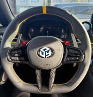 Volant en fibre de carbone sur mesure pour Supra Mk5, design sportif avec affichage LED pour Camry Golf
