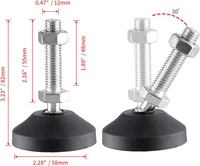 Pieds de nivellement articulés Pieds de meubles réglables Redresseurs de table Taille M12 * 150MM Tour articulé Pieds de nivellement Tasses