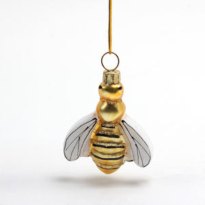 Adornos <span class=keywords><strong>de</strong></span> Pascua <span class=keywords><strong>de</strong></span> Navidad <span class=keywords><strong>de</strong></span> cristal pintados a mano personalizados, forma <span class=keywords><strong>de</strong></span> colmena <span class=keywords><strong>de</strong></span> girasol <span class=keywords><strong>de</strong></span> abeja, colgante <span class=keywords><strong>de</strong></span> Navidad ecológico - Product Image 4