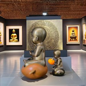 Style Zen humeur bouddhiste cuivre bébé <span class=keywords><strong>bouddha</strong></span> <span class=keywords><strong>statue</strong></span> mini <span class=keywords><strong>bouddha</strong></span> sculpture petit moine figurine sculpture - Product Image 4