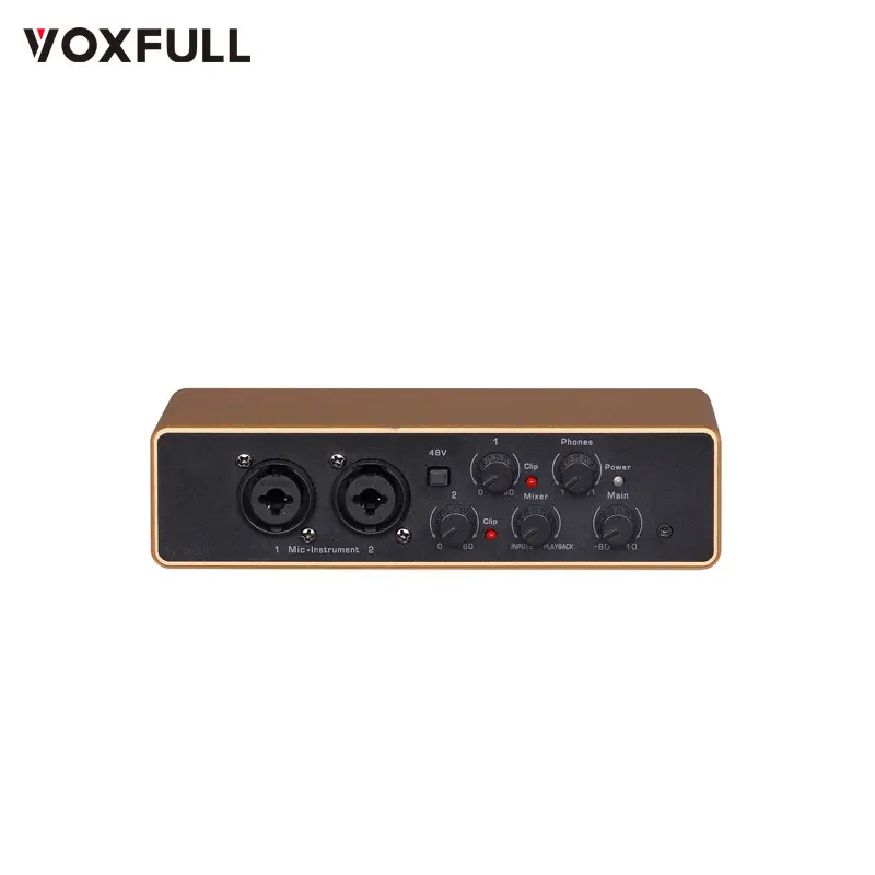 Voxfull RT-1 music studio equipment Sound Card sing two recording studio equipment streaming youtube premium