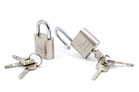 Cadenas en fer électroplaqué à grande anse arrondie, avec longue et courte anse, antivol, à clé - Cadenas Candado Lucchetti