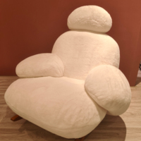 Fauteuil canapé-lit simple et élégant de style européen confortable fauteuil à bascule chaises à bascule en bois pour adultes