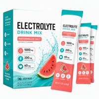 Poudre de boisson électrolytique sans sucre, hydratation instantanée, supplément en sachets individuels pour le sport, les voyages et la récupération quotidienne