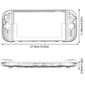 Laudtec Dock-Able Funda protectora para Nintendo para Switch 2 Modelo 2025 Plástico transparente cristalino - Product Image 5