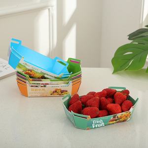 <span class=keywords><strong>Caja</strong></span> <span class=keywords><strong>de</strong></span> Embalaje para Frutas <span class=keywords><strong>de</strong></span> Diseño Creativo <span class=keywords><strong>con</strong></span> <span class=keywords><strong>Tapa</strong></span> Portátil <span class=keywords><strong>de</strong></span> Estilo <span class=keywords><strong>Origami</strong></span>, Apta para Alimentos - Product Image 2