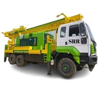 Nouvelle foreuse rotative multifonctionnelle SUNROCKSRC à moteur diesel montée sur camion Foreuse de puits d'eau efficace Moteur de mine