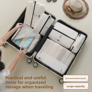 مجموعة حقائب تخزين للسفر قابلة للتخصيص، حقيبة منظمة للأمتعة، حقيبة ملابس محمولة كبيرة السعة، حقيبة تخزين مقاومة للماء وقابلة للضغط - Product Image 3