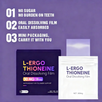 Film oral à dissolution rapide L-Ergothionéine OEM sans sucre, antioxydant, favorisant le sommeil, supplément anti-âge