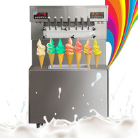 Gonly Nouveau Design Machines à grignoter sur pied Machine à crème glacée à 7 poignées