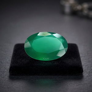 พลอยนิลพลอยสังเคราะห์สีเขียว/แดง/ดำแบบเจียระไนตามธรรมชาติ12X16mm ราคาโรงงาน - Product Image 4