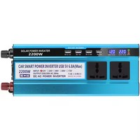Inversor de Corriente Automotriz de Onda Sinusoidal Modificada 500W/1200W/1600W/2200W/3000W/4000W DC12V 24V a 220V Inversor y Convertidor