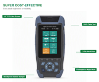 NOVKER NK3200 Mini Pro Testeur de Fibre Optique 8-en-1 OTDR, Traqueur de Séquence de Câble RJ45, Surveillance de Sécurité CCTV, Réseau Wi-Fi
