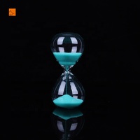 ALEO Vente flash Sablier classique bleu œuf de robin en cristal, sablier de 3 minutes et 5 minutes, avec ou sans logo