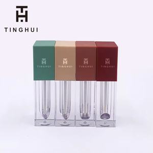 Tubes de gloss à lèvres carrés à dégradé de couleur 5 ml, contenants cosmétiques en plastique avec bouchon à vis, flacon de rouge à lèvres - Product Image 6