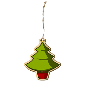 Personalized Christmas Hanging Cut <strong>Wooden</strong> Wells <strong>Ornament</strong> Custom <strong>for</strong> <strong>Garden</strong> - Product Image 2