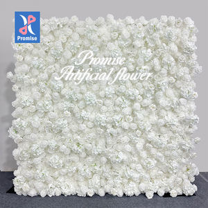 Обещанный цветочный настенный фон с изображением белых цветов 8ft x 8ft - Product Image 1