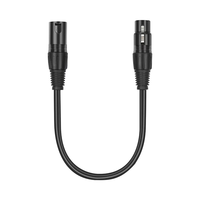 Câble audio 3 broches XLR femelle vers 5 broches XLR mâle pour mixeur/contrôleur DMX Lightspeed/DMX