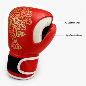 Gants <span class=keywords><strong>de</strong></span> <span class=keywords><strong>boxe</strong></span> en cuir PU personnalisés avec logo OEM, fermeture auto-agrippante, entraînement, sparring, 8-16 oz, hommes, femmes, Muay Thai, Kickboxing, MMA - Product Image 5