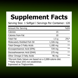 Factory Wholesale Omega 3 Fish Oil Softgels Molecularly Distilled Fish Oil Eynhealth Support for Brain Health <b>Supplement</b> Immune - Product Image 2