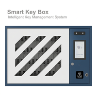 Caja Fuerte Inteligente de 50 Llaves, Sistema de Gestión de Llaves Inteligente, Lector RFID de Pared, Protección de Seguridad con Huella Dactilar y Reconocimiento Facial