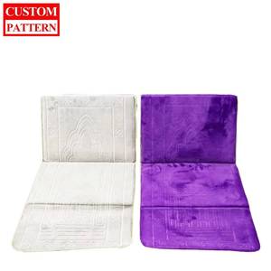 Alfombra de Oración Musulmana Ultra Suave y Acolchada con Respaldo, Diseño de Rompecabezas en Poliéster Hecho a Máquina, Lavable - Product Image 2
