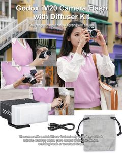 Godox IM20 캐논 올림푸스 단일 접촉 핫슈 카메라 용 미니 플래시 디퓨저 230 플래시 <span class=keywords><strong>5</strong></span> 단계 전원 조정 내장 - Product Image 2