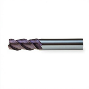 Fraise à queue en carbure monobloc Ttake Standard Ta1443, revêtement Nano TiAln, hélice à 45 degrés, 3 dents, pour usinage du métal - Product Image 2