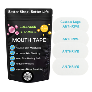 Anmedical tıbbi sınıf tutkal kollajen Vitamin E B5 B7 kırışıklıkları azaltır esnek yumuşak kumaş uyku uyku için daha iyi ağız bant - Product Image 1