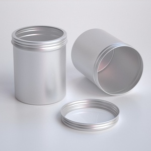 Lata Redonda de Aluminio de 400 ml con Ventana para Regalo, para Azúcar, Golosinas, Gelatina, Chocolate, Velas - Color Personalizable - Product Image 1