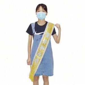 Écharpe de corps en ruban « Future Mariée » et « Future Marié » de haute qualité, vente chaude directe usine Chine - Product Image 3