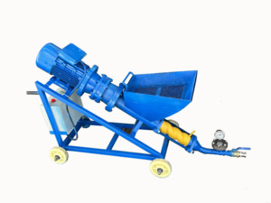 Bomba mezcladora de cemento portátil, bomba de lechada y máquina pulverizadora de mortero para uso en trabajos de construcción - Product Image 2
