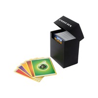 Boîte de rangement pour cartes à collectionner en plastique PP 60/80/100 personnalisée Organisateur d'autocollants pour cartes à jouer recyclables et écologiques