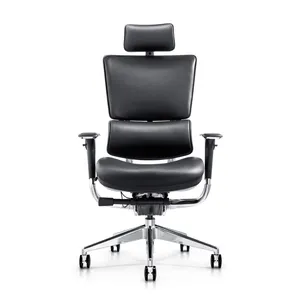 CEO Office Computer Gaming Leder Verstellbarer ergonomischer Stuhl Moderner Luxus Schwarz SITZ Artikel Stil Schloss Verpackung Möbel kissen